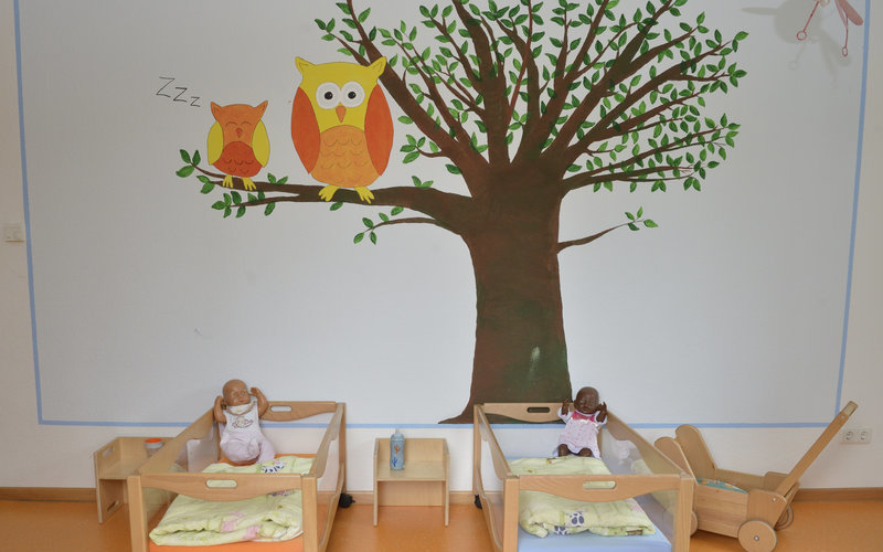 Schlafbereich in der Krippe